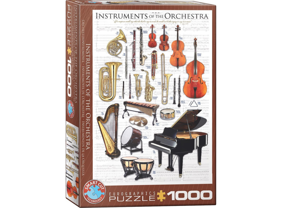 EUROGRAPHICS Puzzle Nástroje orchestra 1000 dielikov