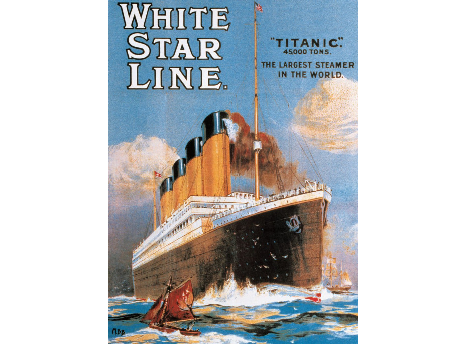 EUROGRAPHICS Puzzle Plagát: Titanic 1000 dielikov