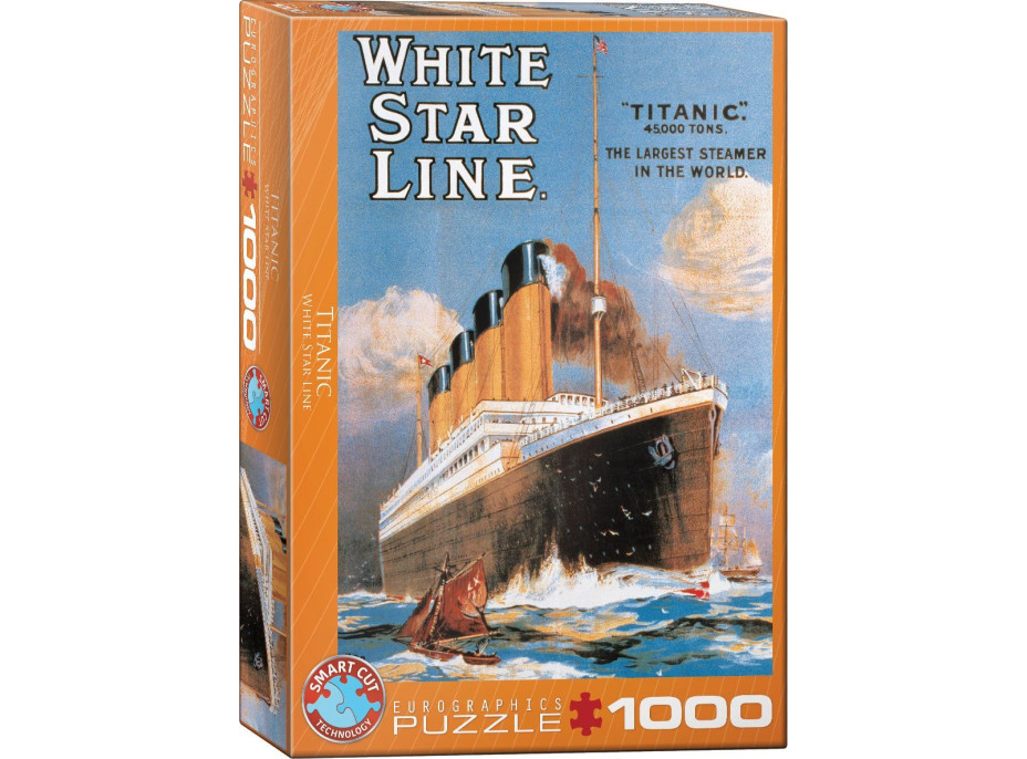 EUROGRAPHICS Puzzle Plagát: Titanic 1000 dielikov