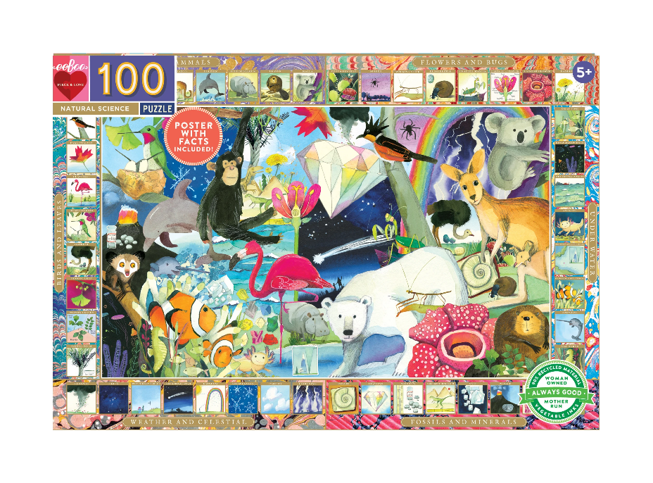 EEBOO Puzzle Umenie prírody 100 dielikov