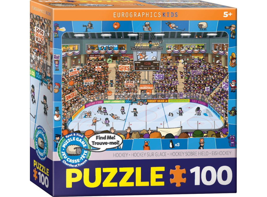 EUROGRAPHICS Spot & Find puzzle Hokej 100 dielikov