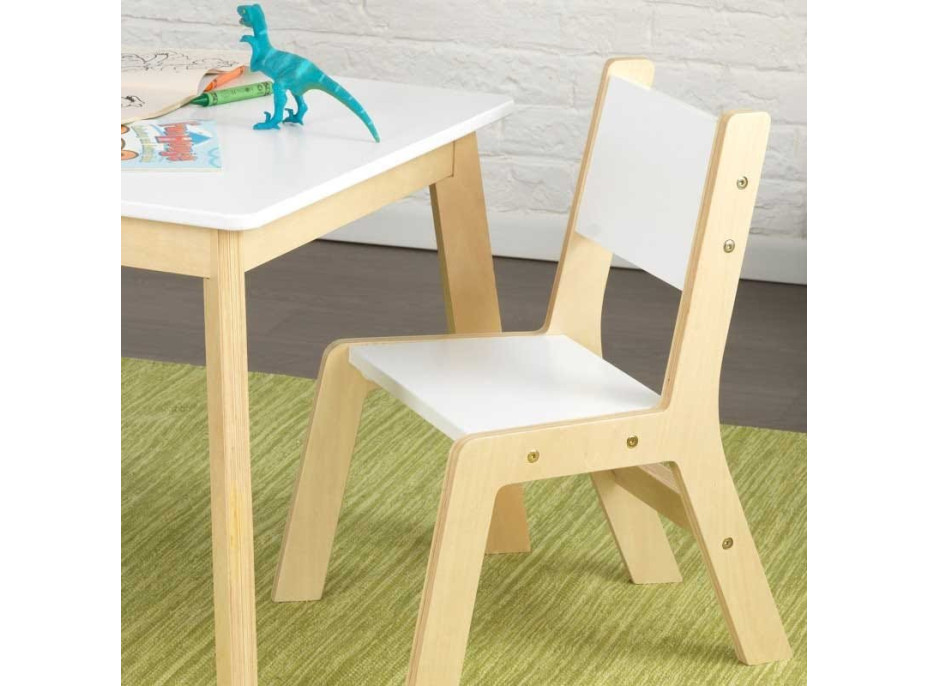 KIDKRAFT Stôl so stoličkami - biely