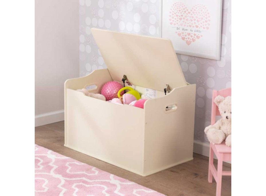 KIDKRAFT Drevený box na hračky Austin - vanilkový