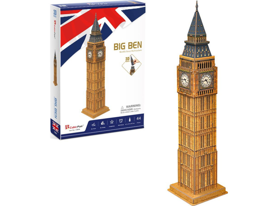 CUBICFUN 3D puzzle Big Ben 44 dielikov