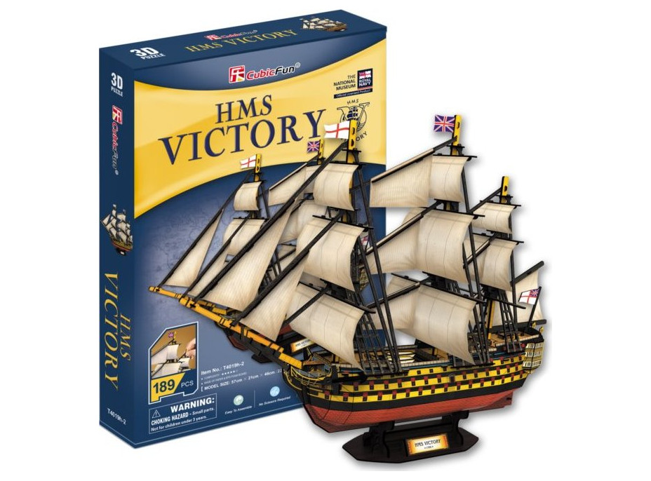 CUBICFUN 3D puzzle Plachetnica HMS Victory 189 dielikov