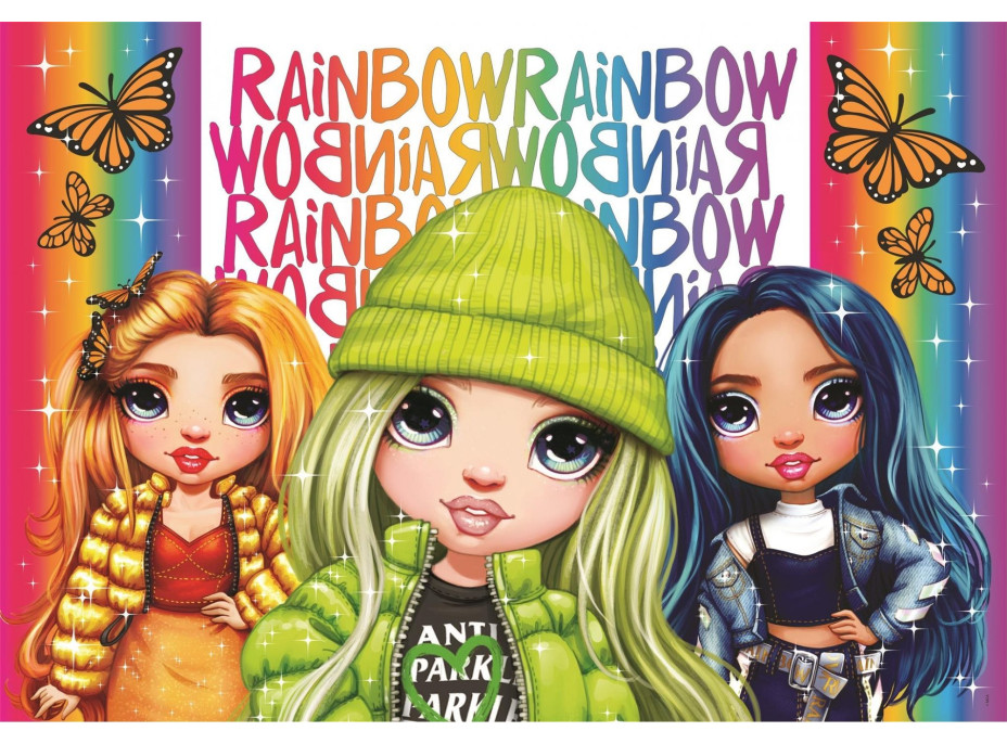CLEMENTONI Brilliant puzzle Rainbow High: Poppy, Jade a Skyler 104 dielikov