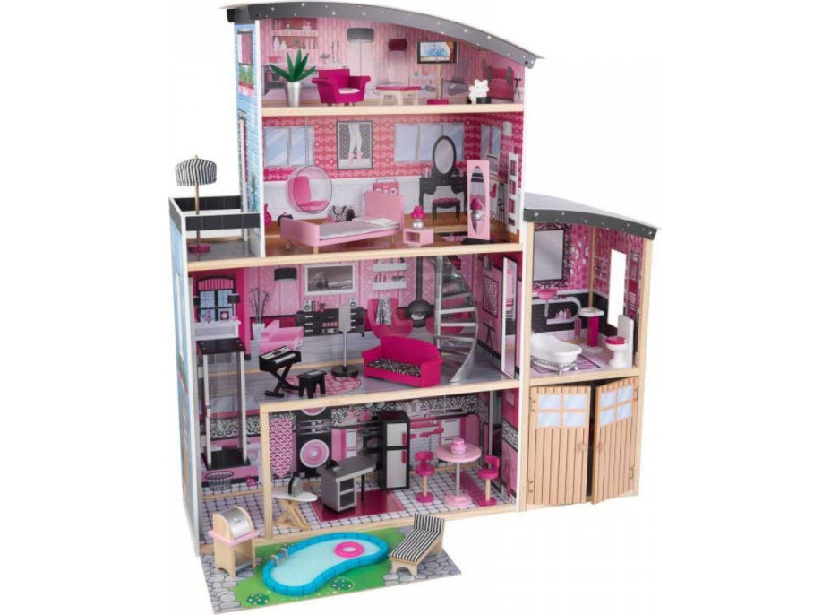 KIDKRAFT Domček pre bábiky Sparkle s vybavením