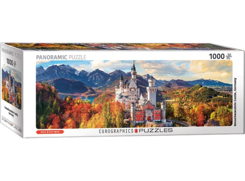 EUROGRAPHICS Panoramatické puzzle Zámok Neuschwanstein, Nemecko 1000 dielikov