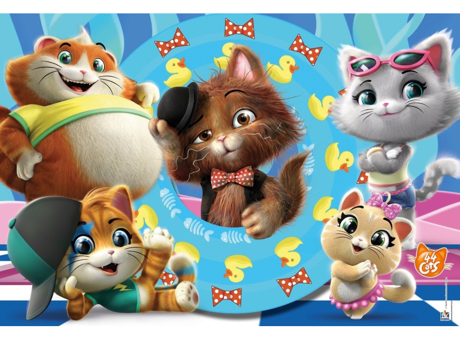 CLEMENTONI Puzzle 44 mačiek MAXI 60 dielikov