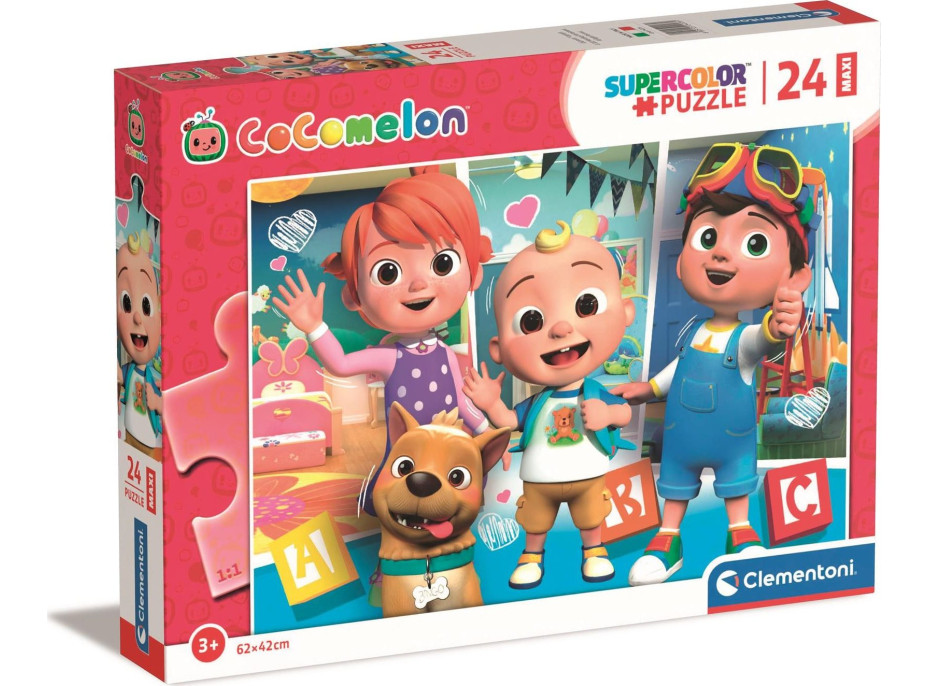 CLEMENTONI Puzzle CoComelon s kamarátmi MAXI 24 dielikov