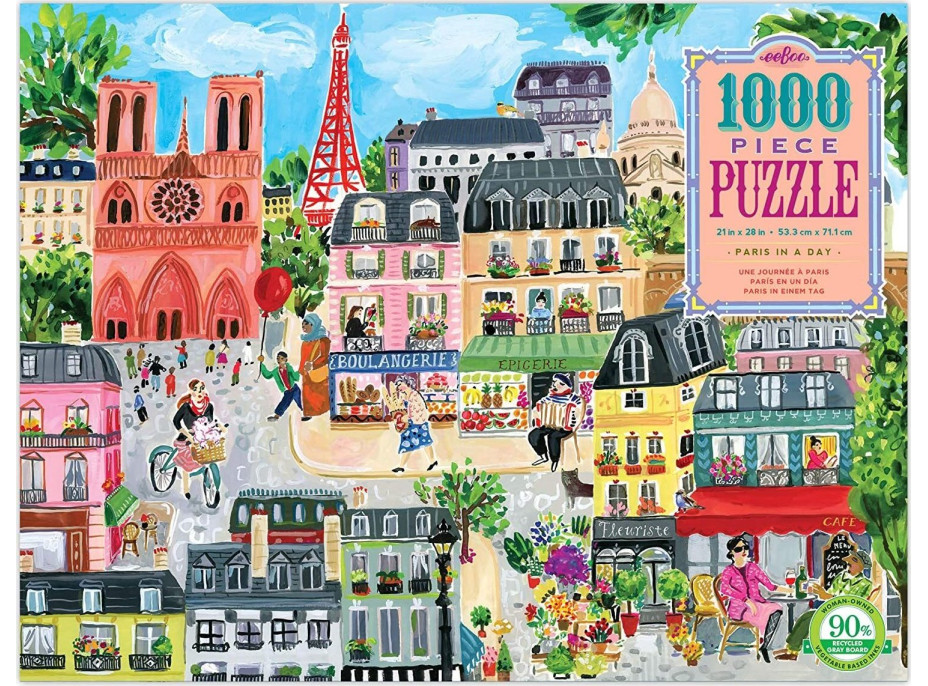 EEBOO Puzzle Deň v Paríži 1000 dielikov