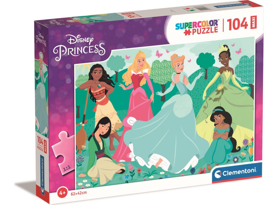 CLEMENTONI Puzzle Disney princeznej MAXI 104 dielikov