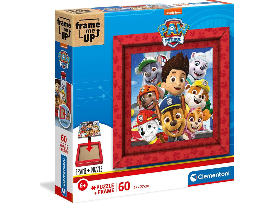 CLEMENTONI Puzzle Frame Me Up Tlapková patrola 60 dielikov