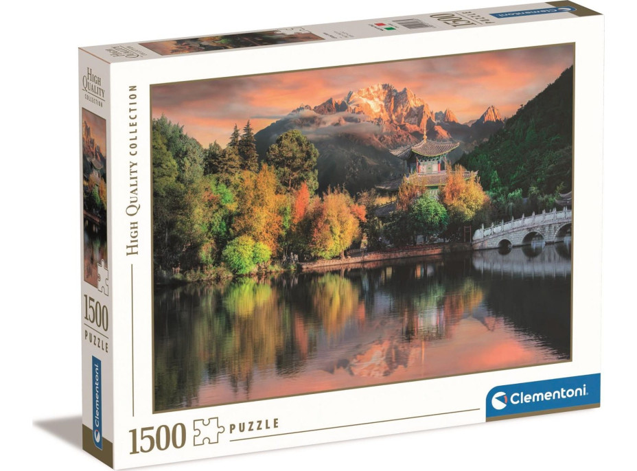 CLEMENTONI Puzzle Pohľad na Lijiang, Čína 1500 dielikov