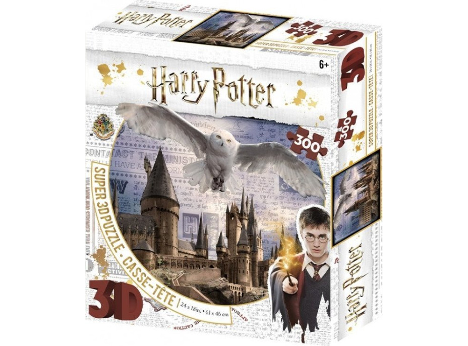 PRIME 3D Puzzle Harry Potter: Rokfortská škola čiar a kúziel 3D XL 300 dielikov