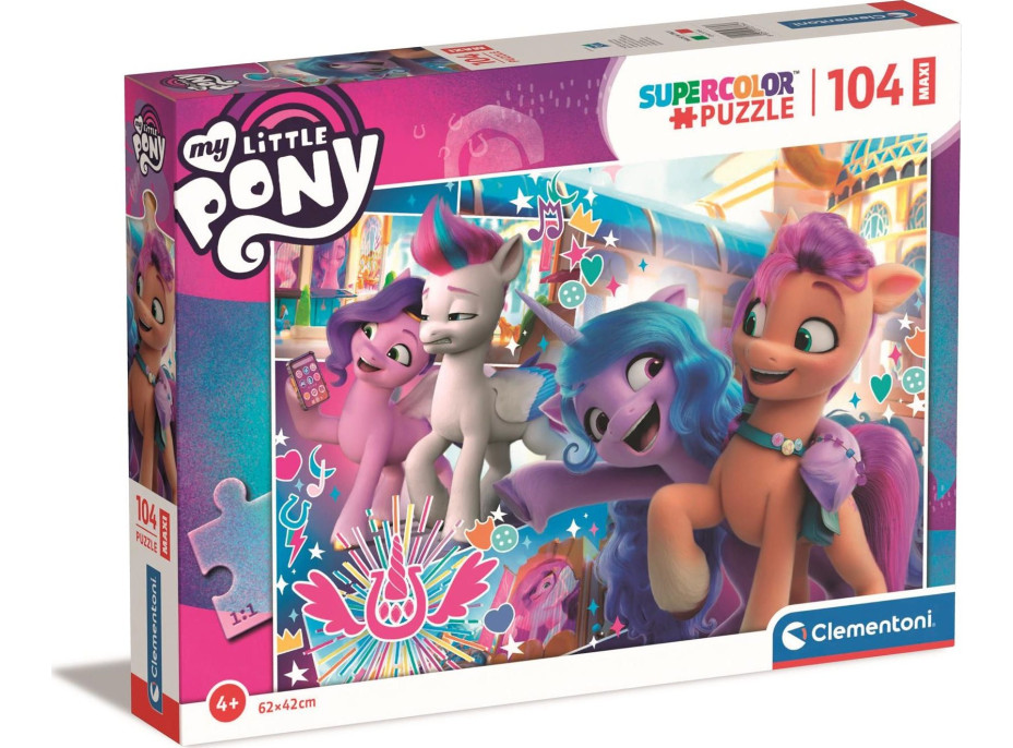 CLEMENTONI Puzzle My Little Pony tancujú MAXI 104 dielikov