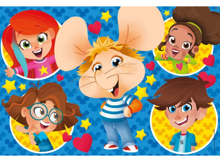 CLEMENTONI Puzzle Myšiak Gigio MAXI 24 dielikov