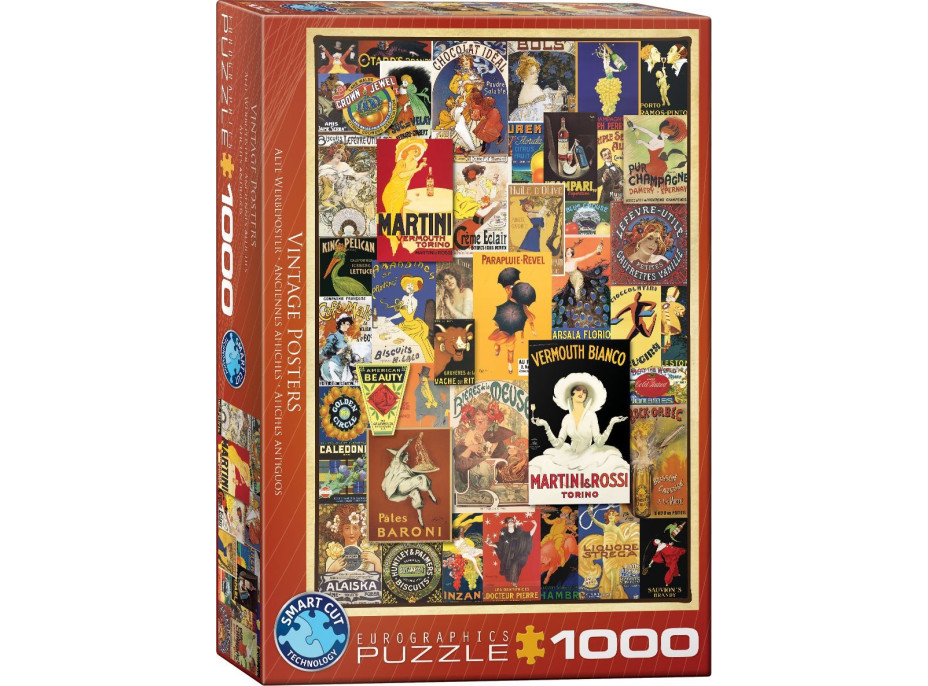 EUROGRAPHICS Puzzle Staré plagáty 1000 dielikov