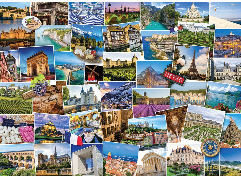 EUROGRAPHICS Puzzle Svetobežník - Francúzsko 1000 dielikov