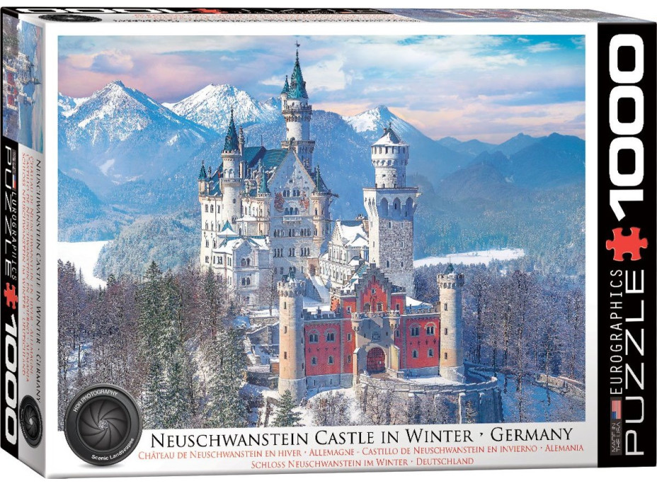 EUROGRAPHICS Puzzle Zámok Neuschwanstein (HDR) 1000 dielikov