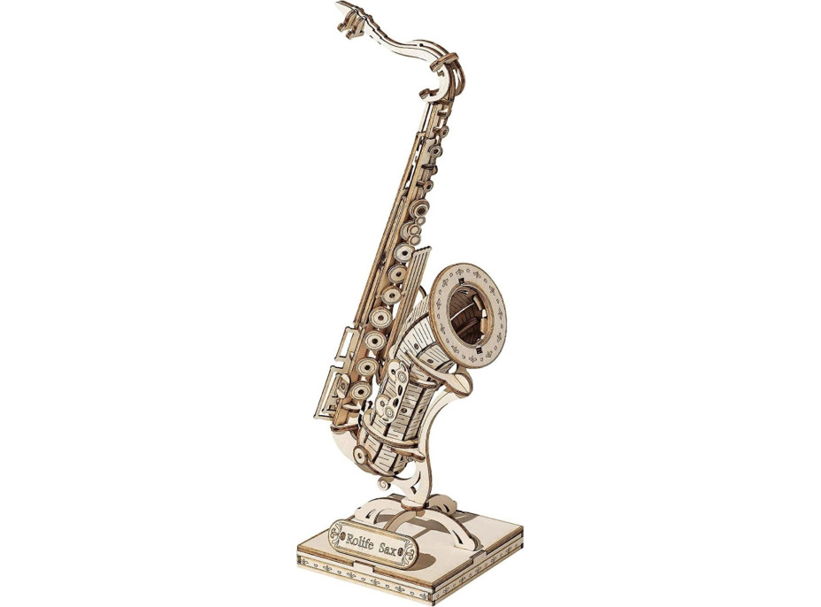 ROBOTIME Rolife 3D drevené puzzle Saxofón 136 dielikov