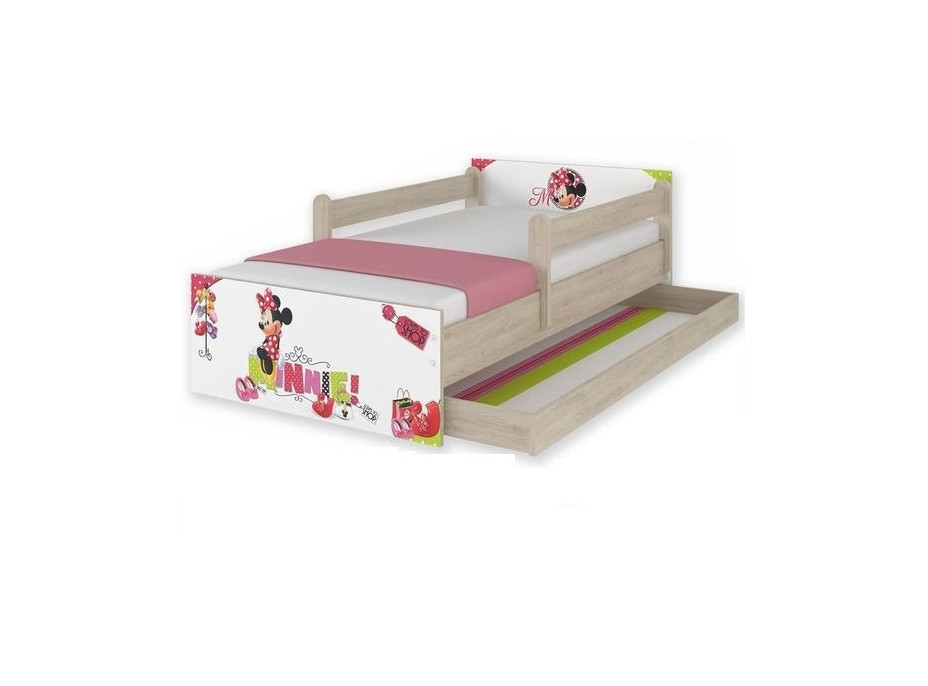 Detská posteľ MAX Disney - MINNIE I 160x80 cm - so zásuvkou
