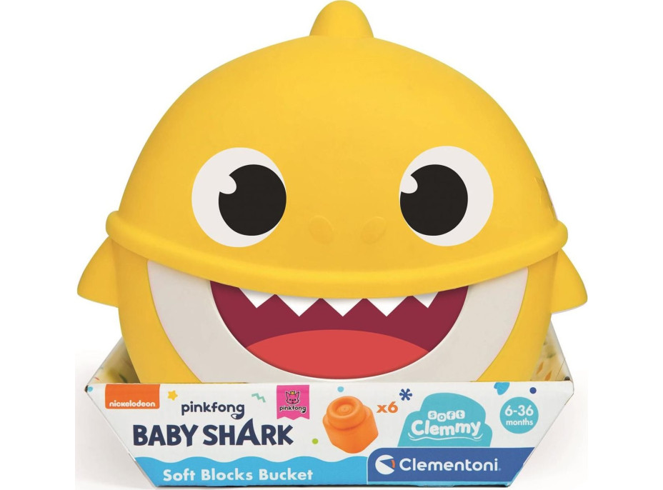 CLEMENTONI SOFT CLEMMY Box Baby Shark so 6 kockami