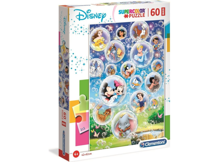 CLEMENTONI Puzzle Disney rozprávky MAXI 60 dielikov