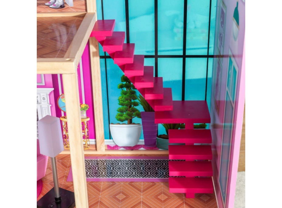 KIDKRAFT Domček pre bábiky Shimmer Mansion s vybavením