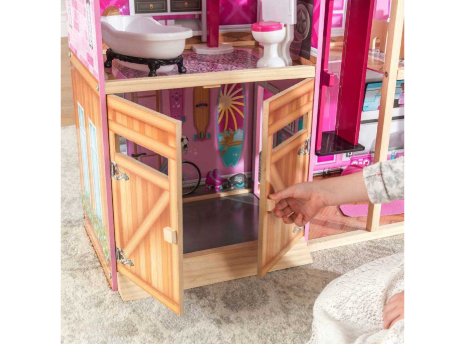 KIDKRAFT Domček pre bábiky Shimmer Mansion s vybavením
