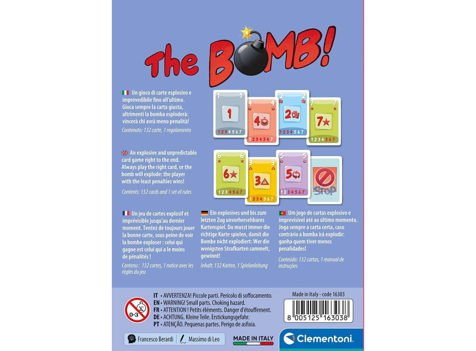 CLEMENTONI Kartová hra Bomba