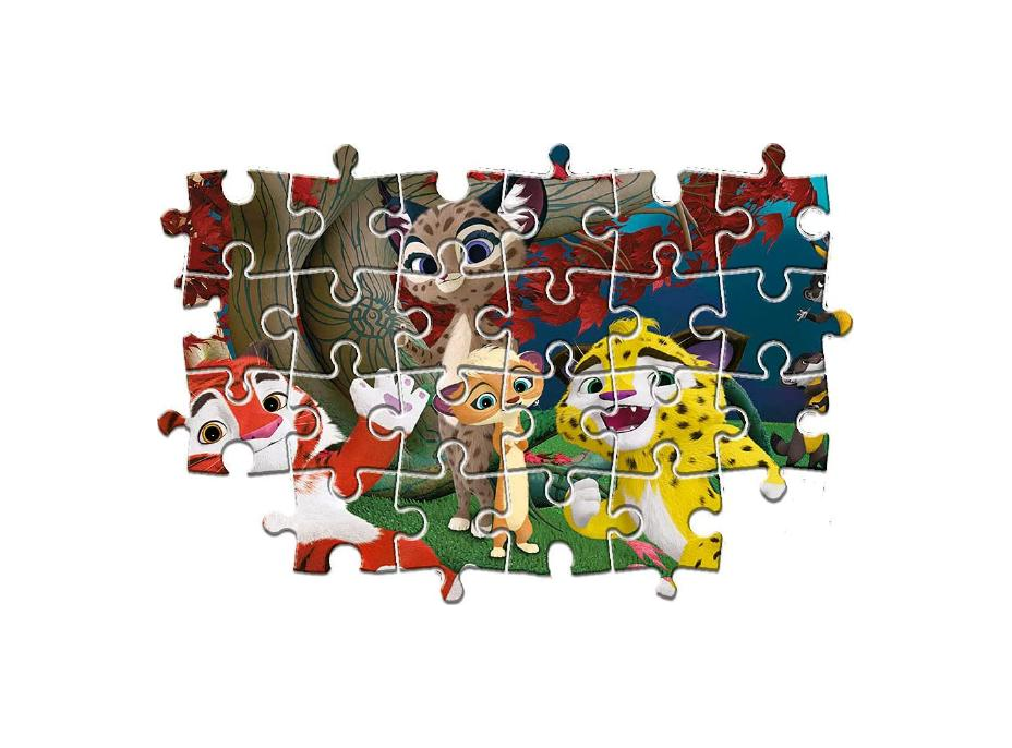 CLEMENTONI Puzzle Leo a Tig v lese MAXI 60 dielikov