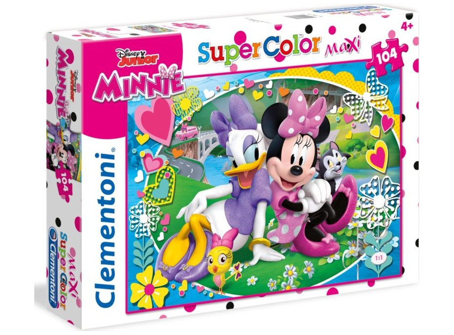 CLEMENTONI Puzzle Minnie a Daisy: Na výlete MAXI 104 dielikov