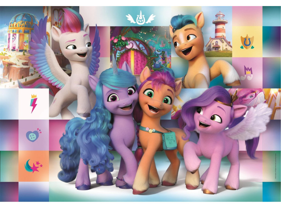 CLEMENTONI Puzzle My Little Pony: Veselá partia MAXI 104 dielikov