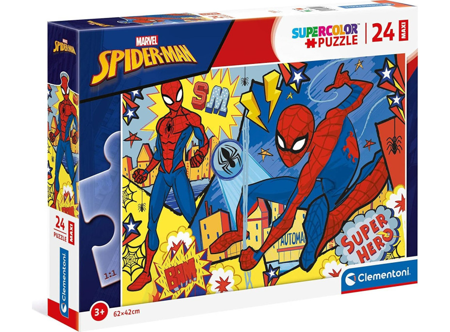 CLEMENTONI Puzzle Spiderman: Super Hero MAXI 24 dielikov