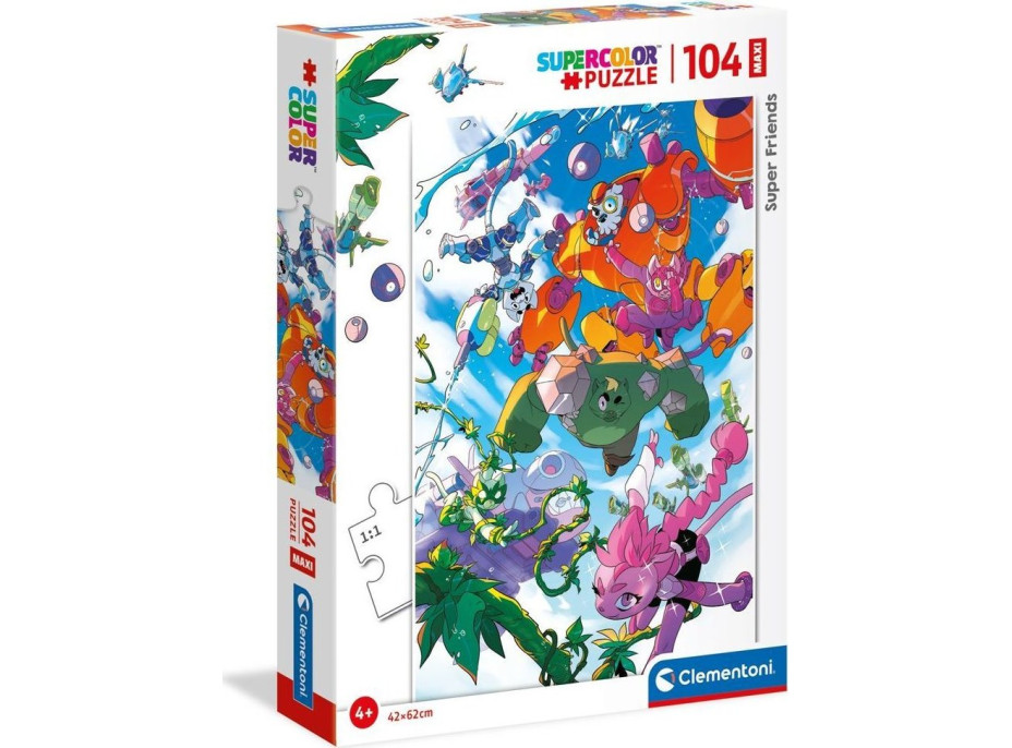 CLEMENTÓNI Puzzle Super Friends! MAXI 104 dielikov