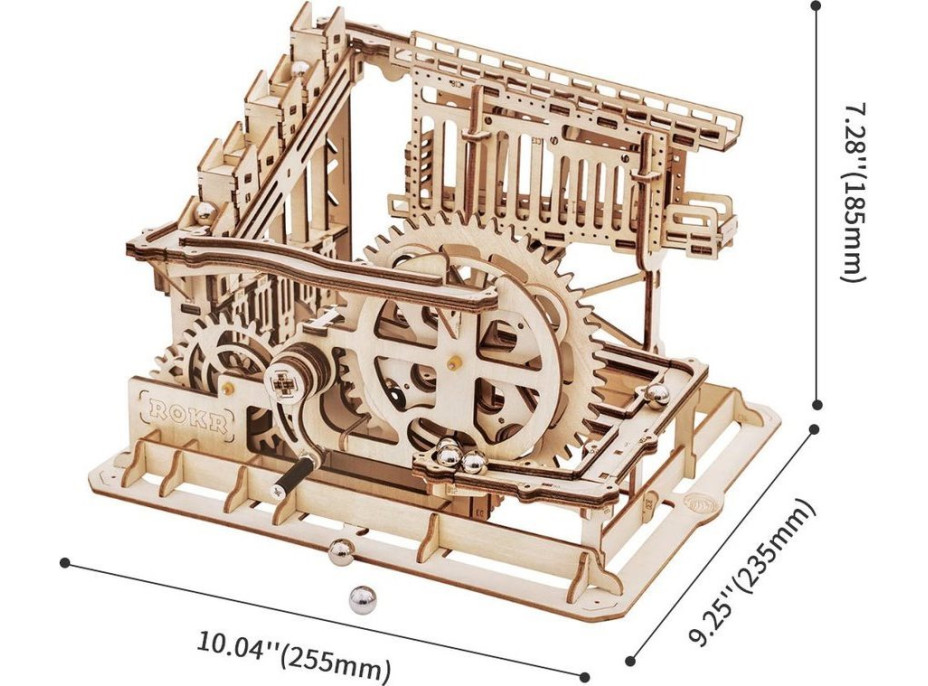 ROBOTIME Roker 3D drevené puzzle Guľôčková dráha: Squad 239 dielikov