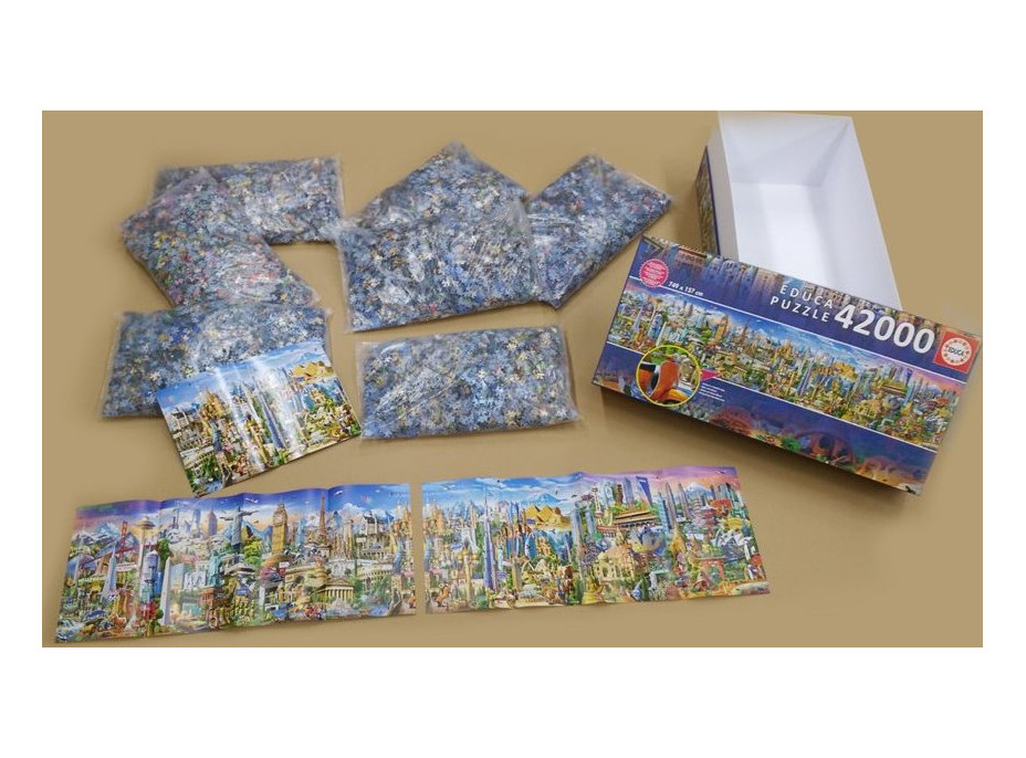 EDUCA Puzzle Okolo sveta 42000 dielikov