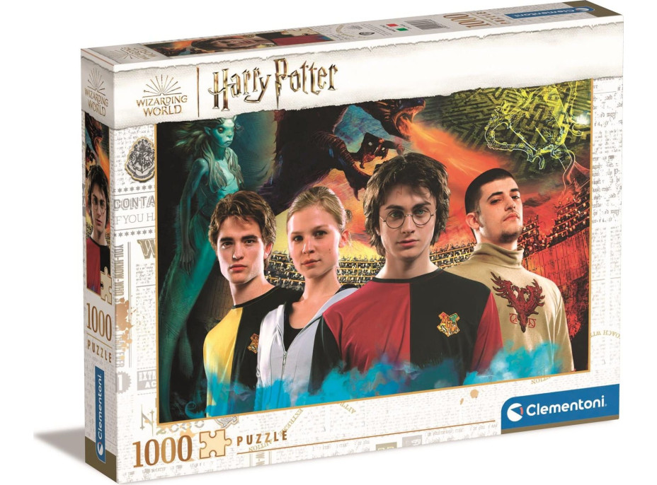 CLEMENTONI Puzzle Harry Potter a Ohnivý pohár 1000 dielikov