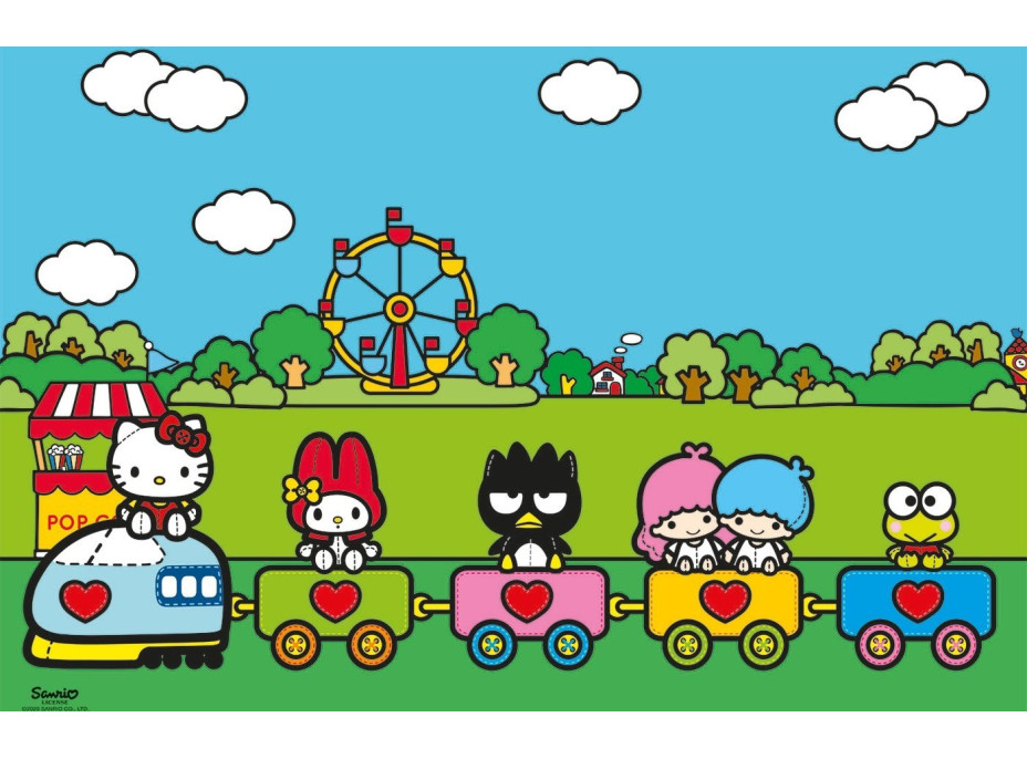 CLEMENTONI Puzzle Hello Kitty a kamaráti MAXI 104 dielikov