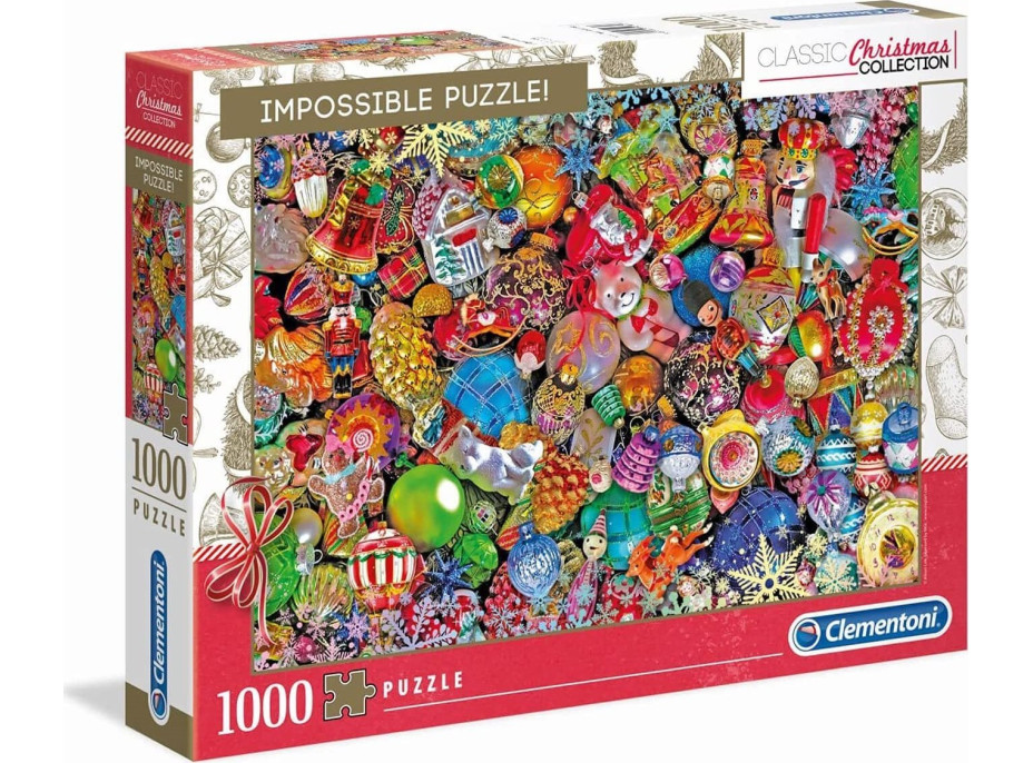 CLEMENTONI Puzzle Impossible: Trblietavé Vianoce 1000 dielikov