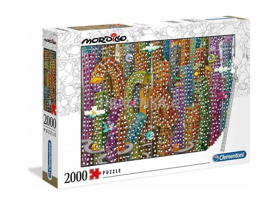 CLEMENTONI Puzzle Mordillo: Džungľa 2000 dielikov