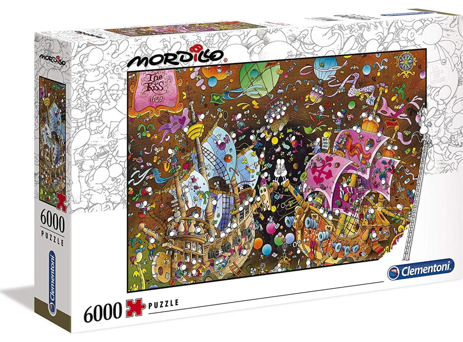 CLEMENTONI Puzzle Mordillo: Bozk 6000 dielikov