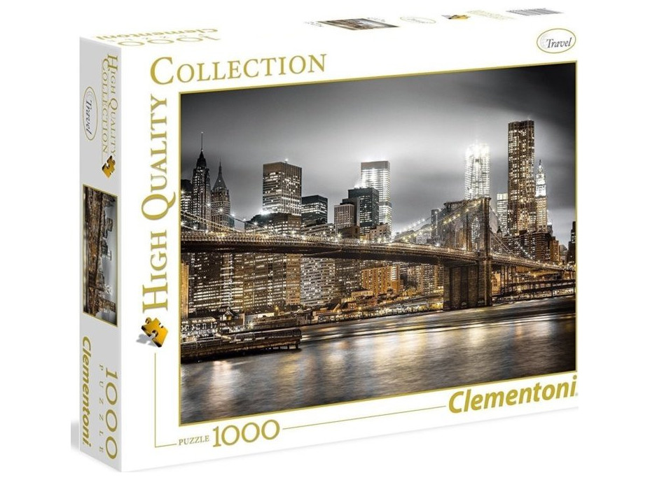 CLEMENTONI Puzzle Pohľad na New York 1000 dielikov