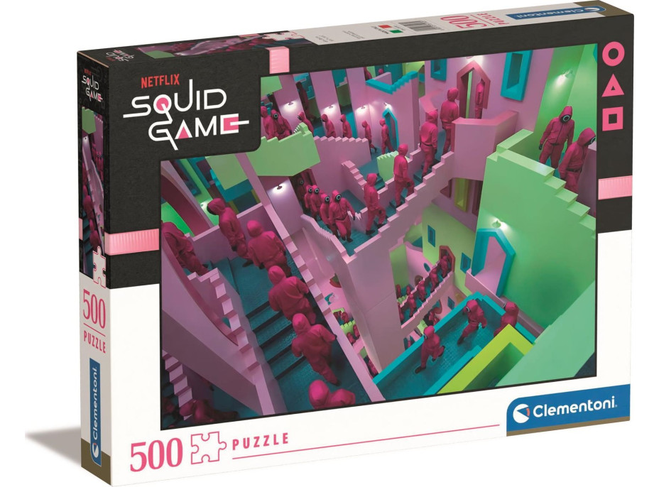 CLEMENTONI Puzzle Netflix: Squid game (Hra na kalmáre) 500 dielikov