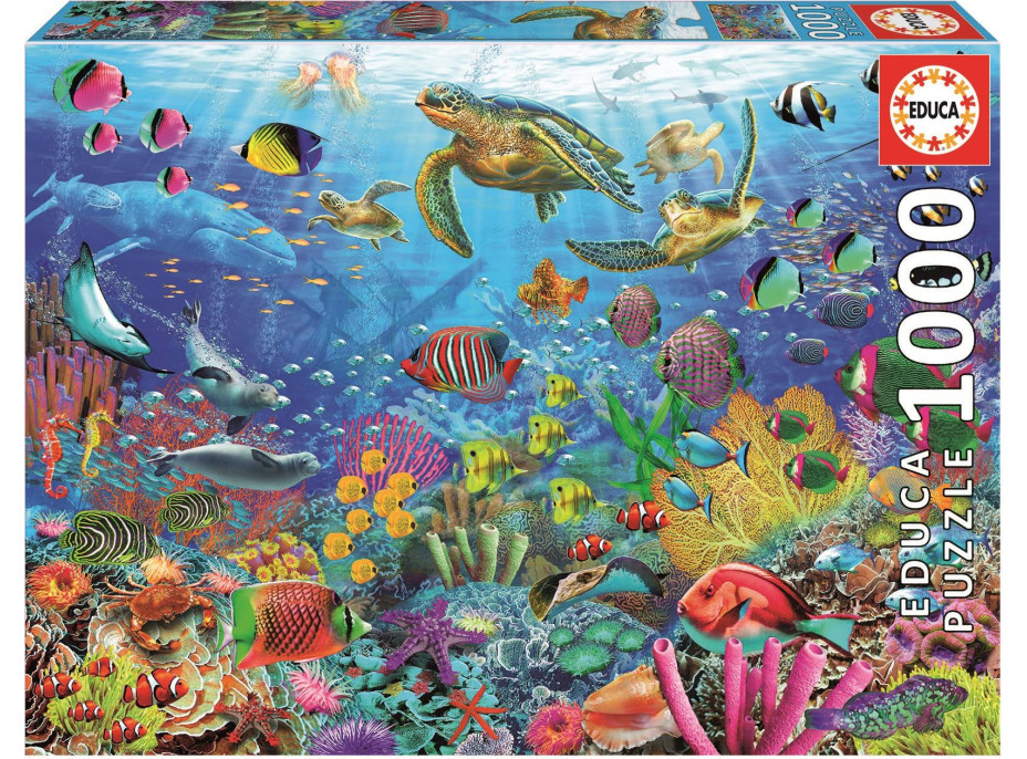 EDUCA Puzzle Korytnačky v tropickej fantázii 1000 dielikov