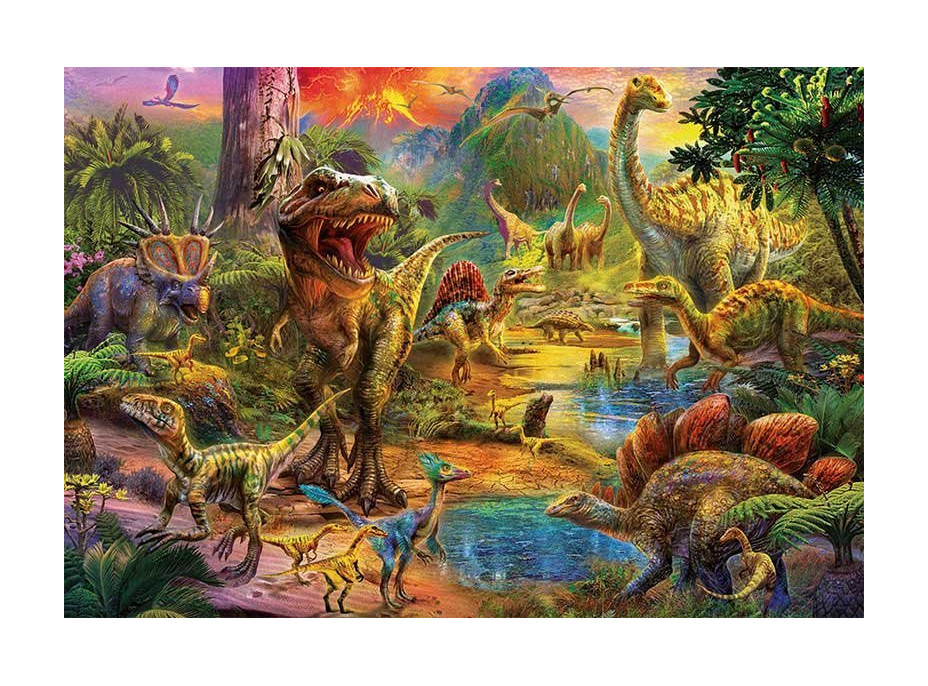 EDUCA Puzzle Územie dinosaurov 1000 dielikov