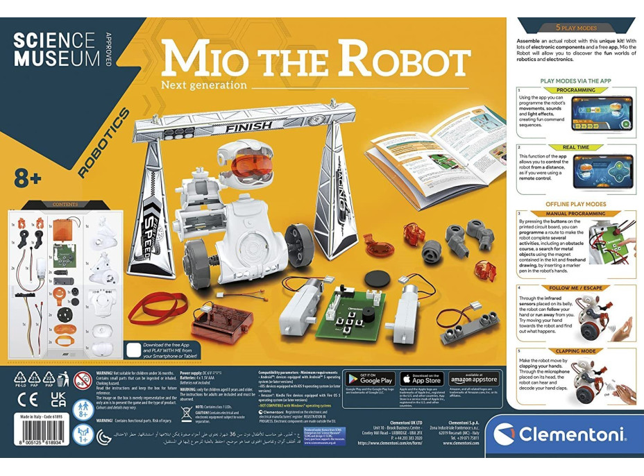 CLEMENTONI Science&Play Techno Logic Robot Mio - nová generácia