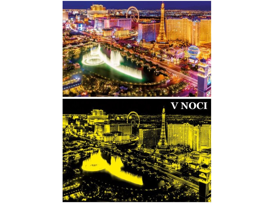 EDUCA Svietiace puzzle Las Vegas 1000 dielikov