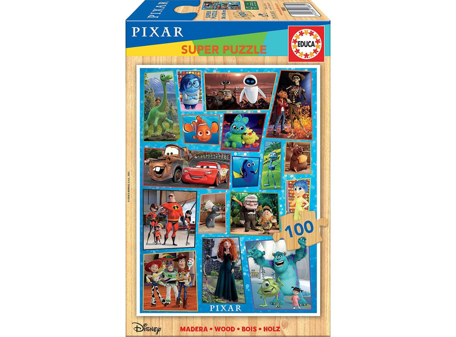 EDUCA Drevené puzzle Disney Pixar 100 dielikov